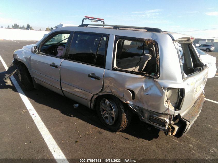 2005 Honda Pilot Ex VIN: 2HKYF18455H541568 Lot: 37897843