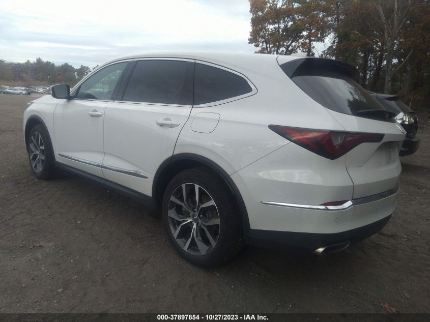 2022 Acura Mdx W/Technology Package VIN: 5J8YE1H48NL004077 Lot: 37897854