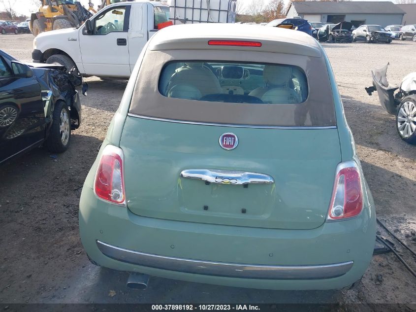 2017 Fiat 500C Lounge VIN: 3C3CFFER3HT659277 Lot: 37898192
