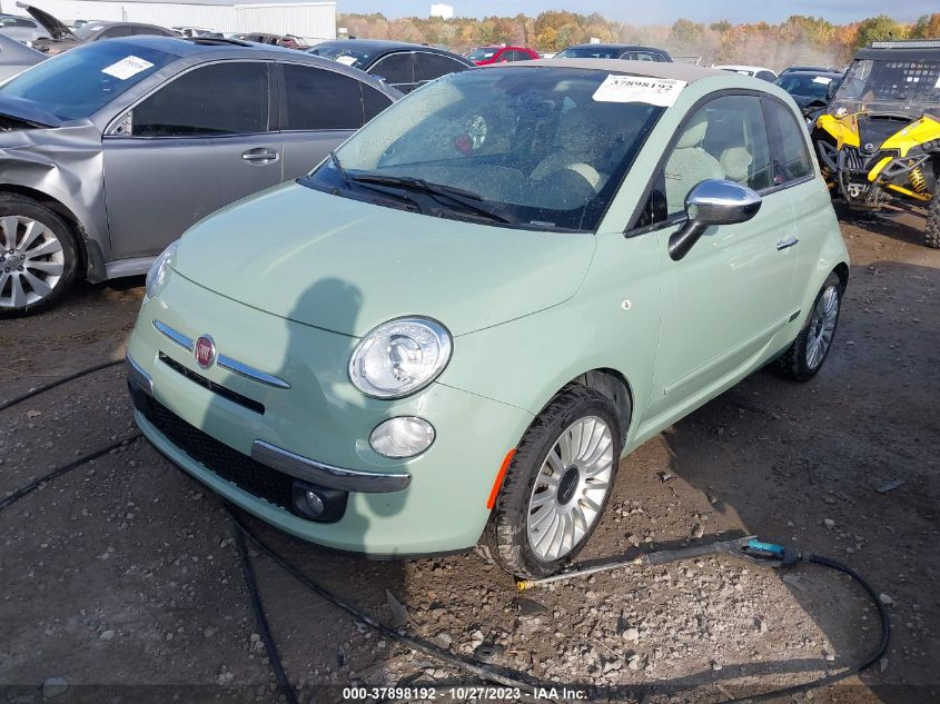 2017 Fiat 500C Lounge VIN: 3C3CFFER3HT659277 Lot: 37898192