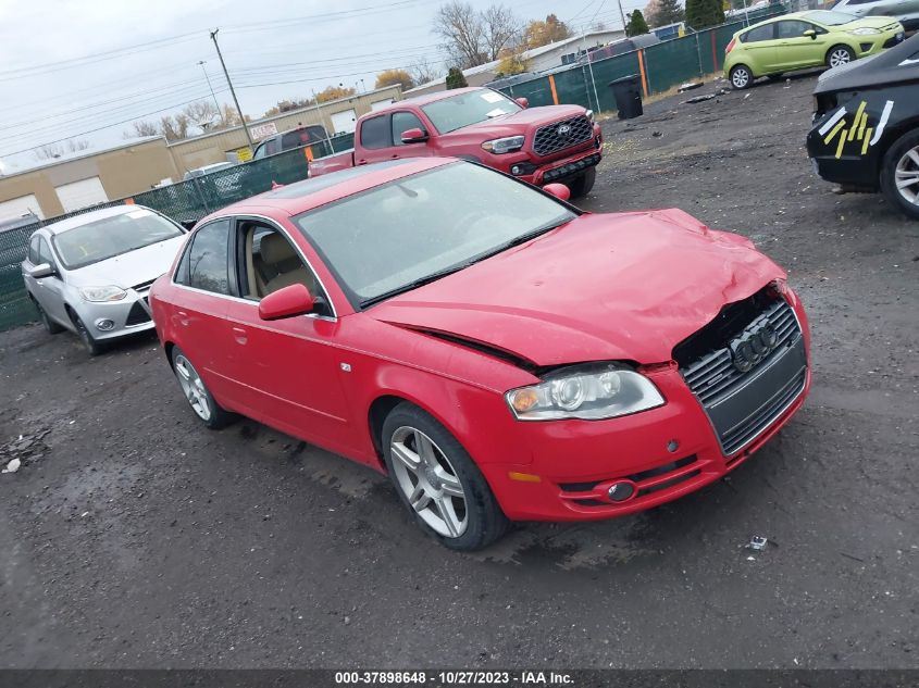 2007 Audi A4 2.0T VIN: WAUDF78E87A095031 Lot: 37898648