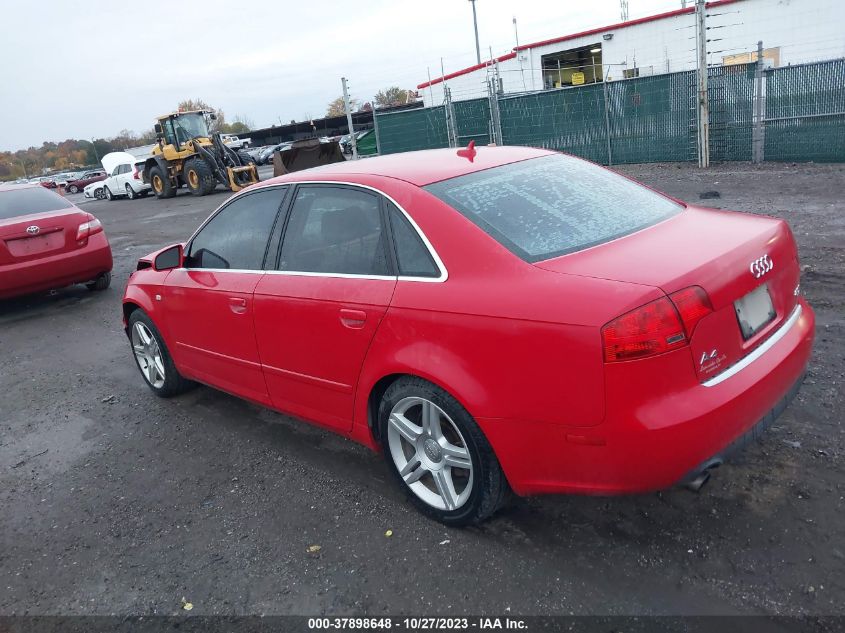 2007 Audi A4 2.0T VIN: WAUDF78E87A095031 Lot: 37898648