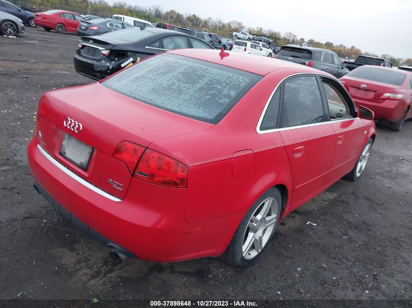 2007 Audi A4 2.0T VIN: WAUDF78E87A095031 Lot: 37898648