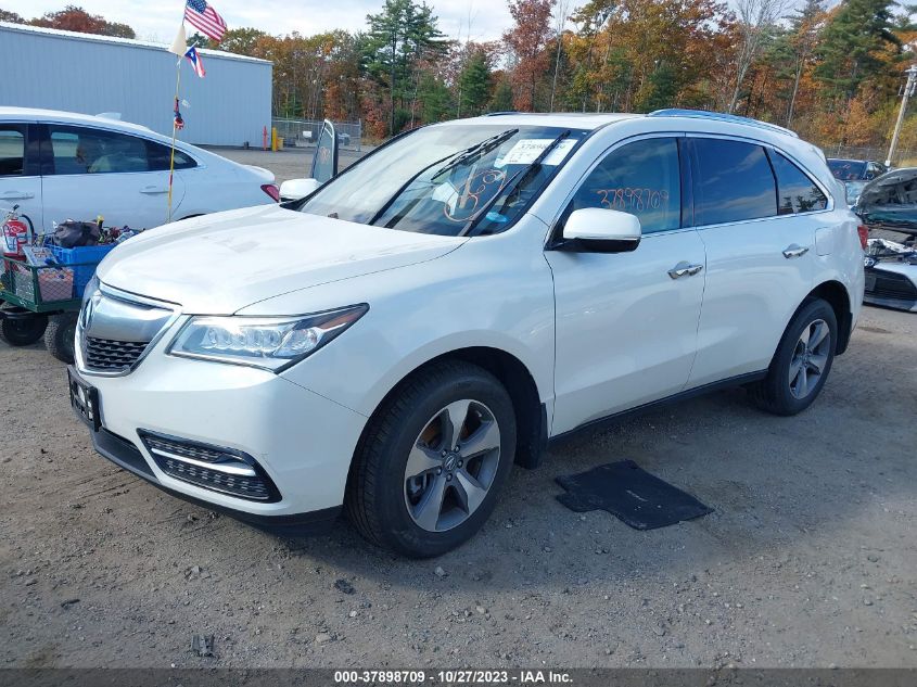 2014 Acura Mdx VIN: 5FRYD4H20EB005579 Lot: 37898709