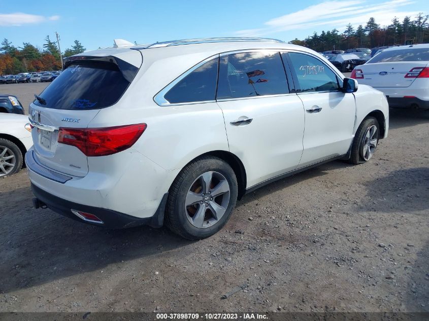 2014 Acura Mdx VIN: 5FRYD4H20EB005579 Lot: 37898709