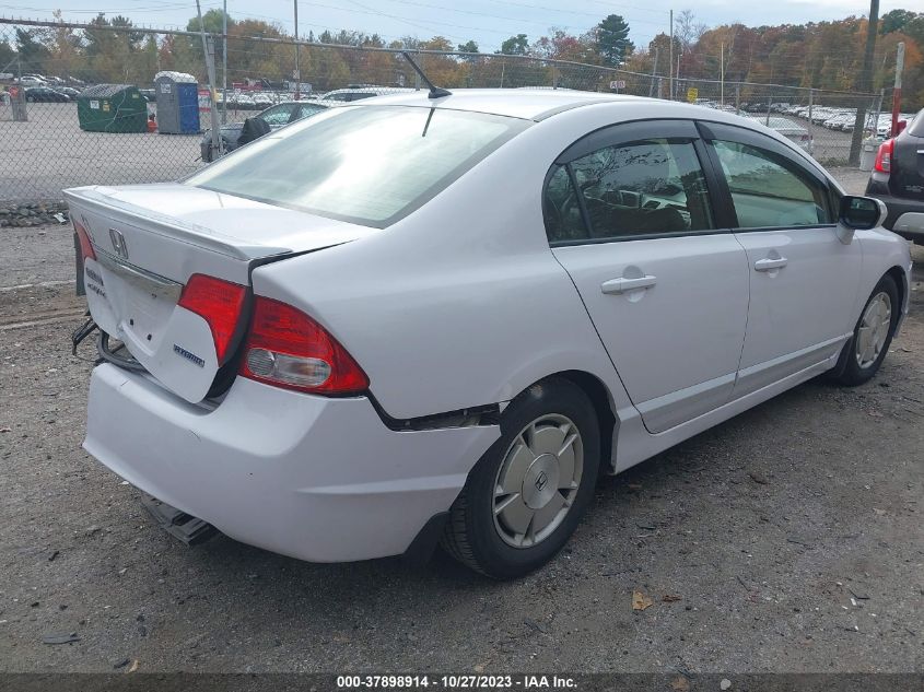 2010 Honda Civic Hybrid VIN: JHMFA3F26AS006892 Lot: 37898914