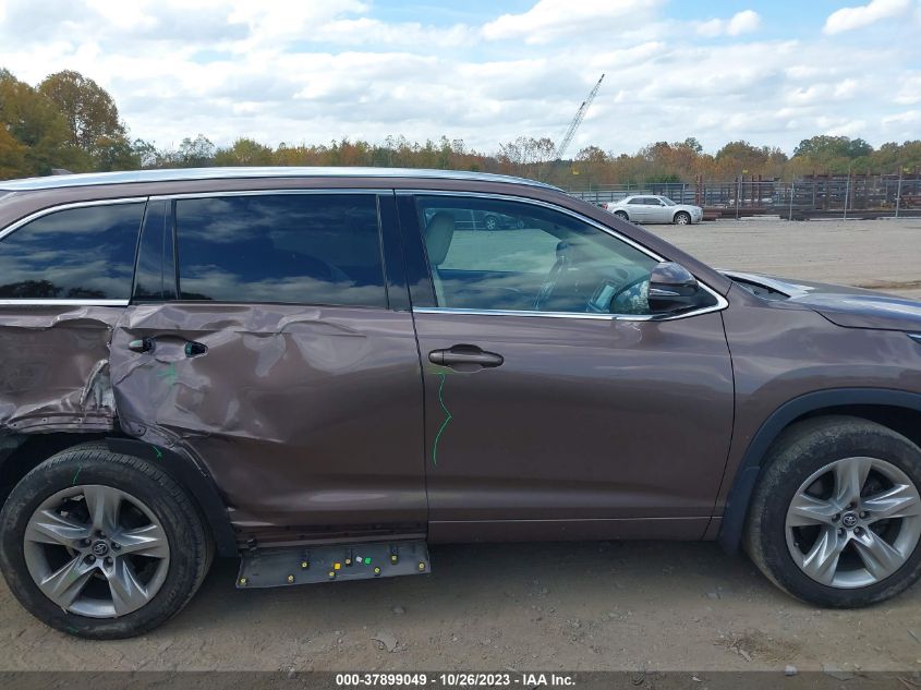 2017 Toyota Highlander Limited VIN: 5TDDZRFH2HS372649 Lot: 37899049