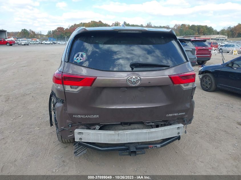 2017 Toyota Highlander Limited VIN: 5TDDZRFH2HS372649 Lot: 37899049