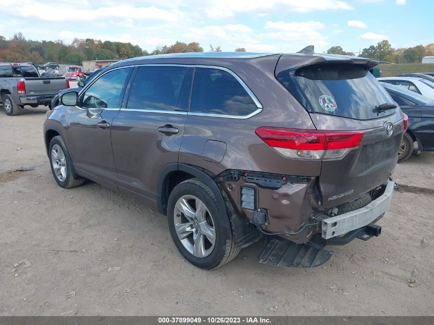 2017 Toyota Highlander Limited VIN: 5TDDZRFH2HS372649 Lot: 37899049