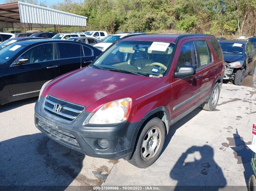 2005 Honda Cr-V Lx VIN: SHSRD68555U305414 Lot: 37899966