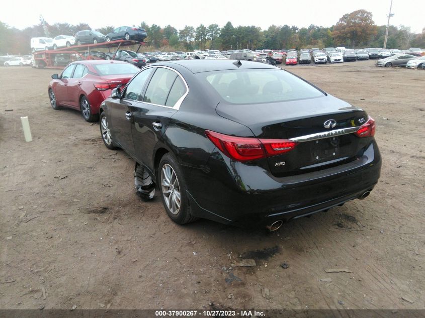 2021 Infiniti Q50 3.0T Pure VIN: JN1EV7AR4MM751956 Lot: 37900267