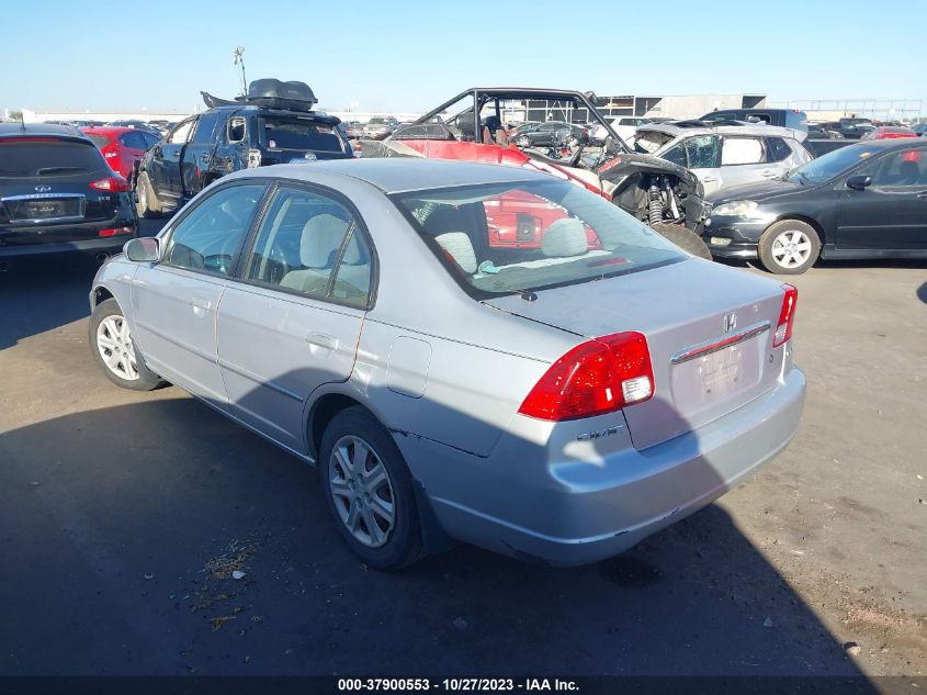 2003 Honda Civic Ex VIN: 1HGES26713L012145 Lot: 37900553