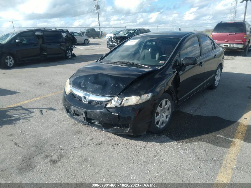 2009 Honda Civic Sdn Lx VIN: 2HGFA16509H368494 Lot: 37901468