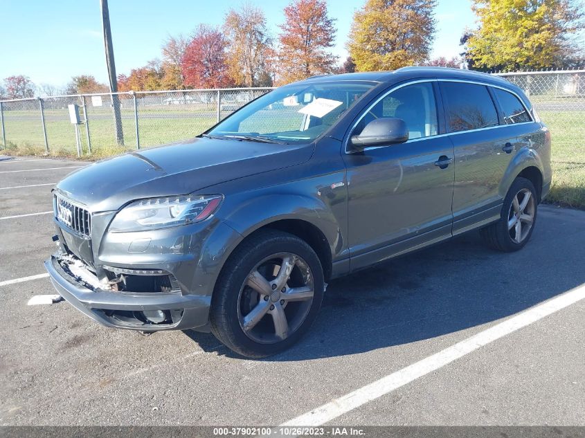 2013 Audi Q7 3.0T S Line Prestige VIN: WA1DGAFE0DD005634 Lot: 37902100