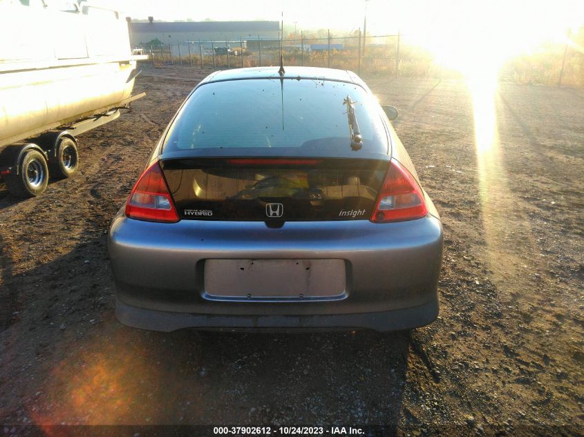 2000 Honda Insight VIN: JHMZE1358YT001461 Lot: 37902612