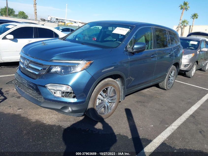 2018 Honda Pilot Ex-L VIN: 5FNYF6H54JB013745 Lot: 37903659