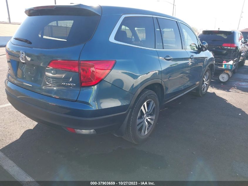 2018 Honda Pilot Ex-L VIN: 5FNYF6H54JB013745 Lot: 37903659