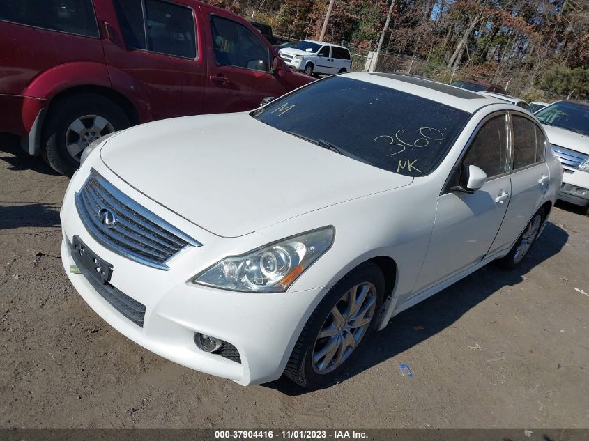 2012 Infiniti G37X VIN: JN1CV6AR5CM678144 Lot: 37904416