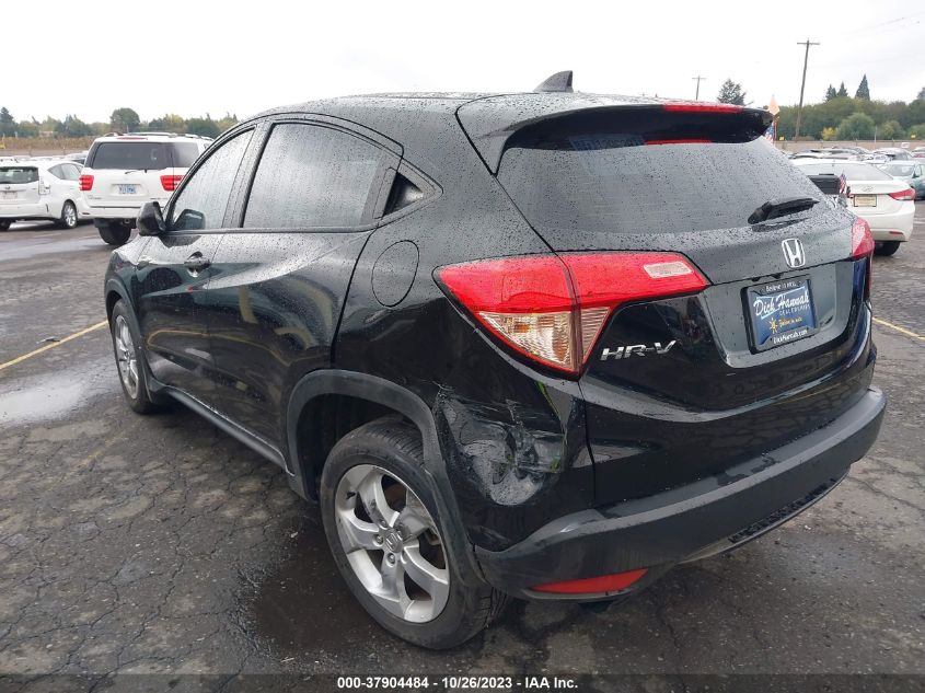 2016 Honda Hr-V Lx VIN: 3CZRU5H31GM722201 Lot: 37904484