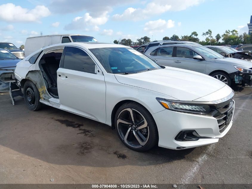 2022 Honda Accord Sedan Sport VIN: 1HGCV2F39NA001582 Lot: 37904808