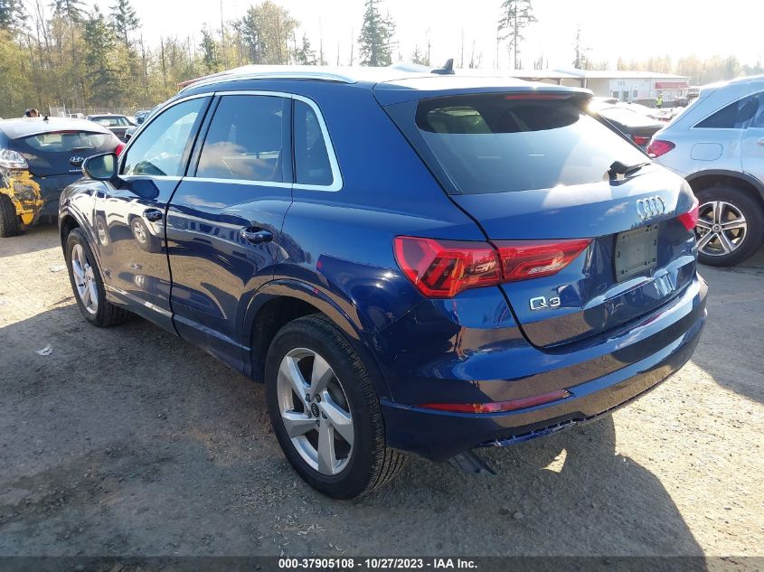2021 Audi Q3 Premium VIN: WA1AUCF33M1062398 Lot: 37905108