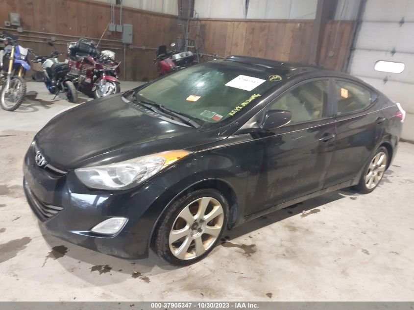 2012 Hyundai Elantra Limited Pzev VIN: 5NPDH4AE2CH128775 Lot: 37905347