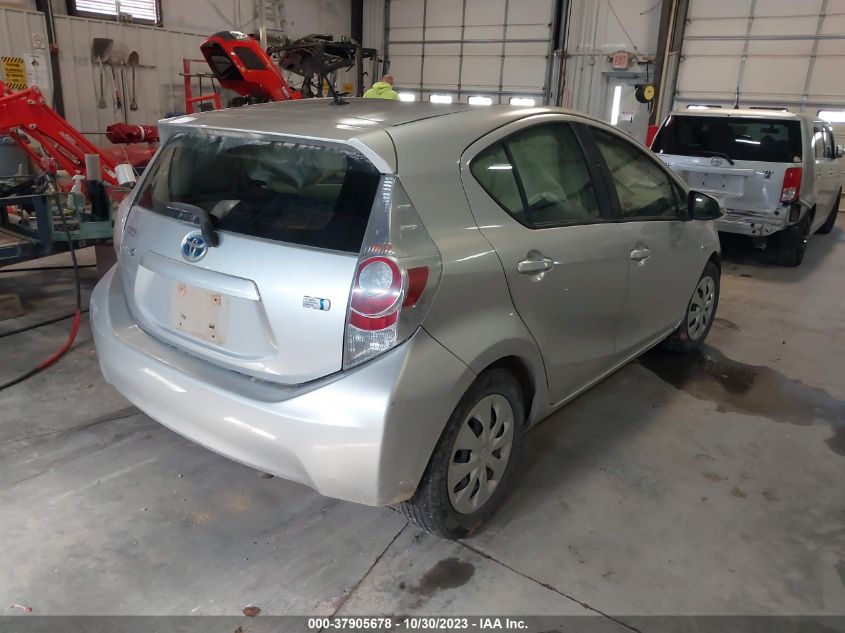 2014 Toyota Prius C One/Three/Two/Four VIN: JTDKDTB35E1569210 Lot: 37905678