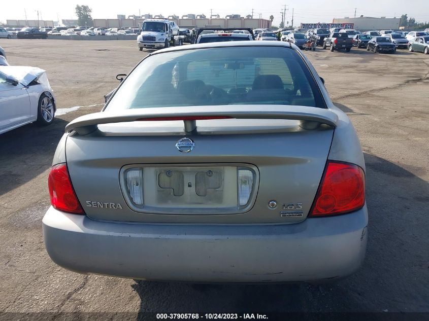 2005 Nissan Sentra 1.8 S VIN: 3N1CB51A75L489618 Lot: 37905768