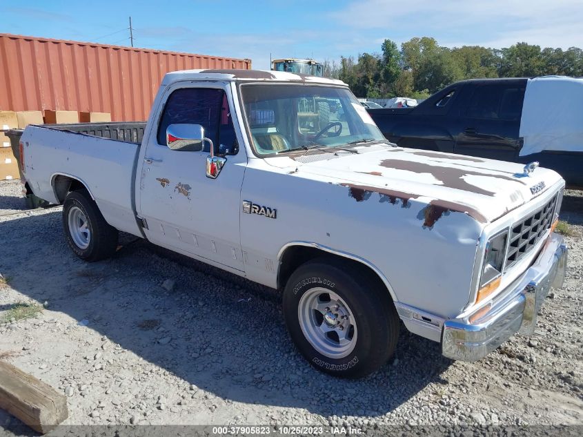 1989 Dodge D-Series D100 VIN: 1B7FE06Y3KS051847 Lot: 37905823