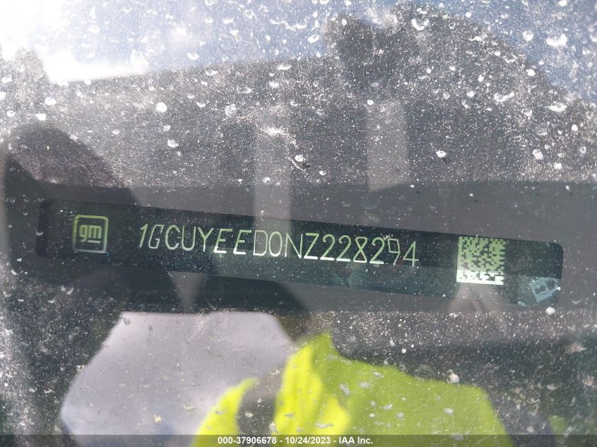 2022 Chevrolet Silverado 1500 Ltd Rst VIN: 1GCUYEED0NZ228294 Lot: 37906678