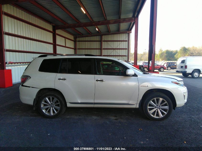 2012 Toyota Highlander Hybrid Limited VIN: JTEDC3EH5C2007135 Lot: 37906801