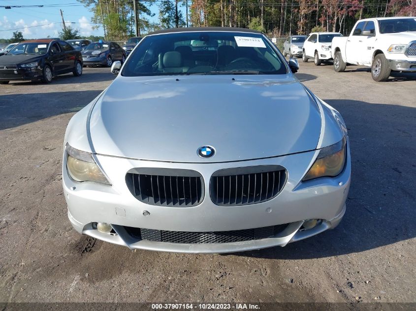 2006 BMW 6 Series 650Ci VIN: WBAEK13426CN79453 Lot: 37907154