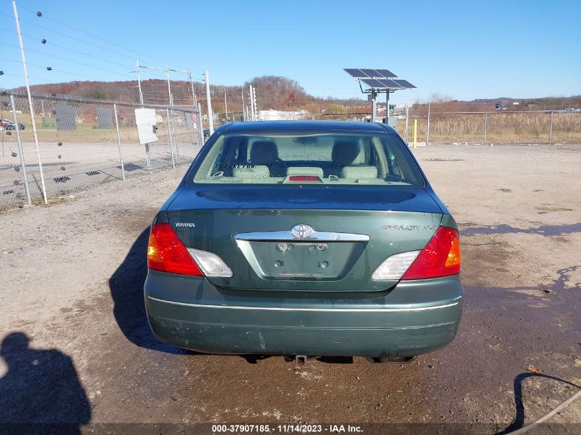 2001 Toyota Avalon Xl W/Bucket Seats VIN: 4T1BF28B51U152550 Lot: 37907185