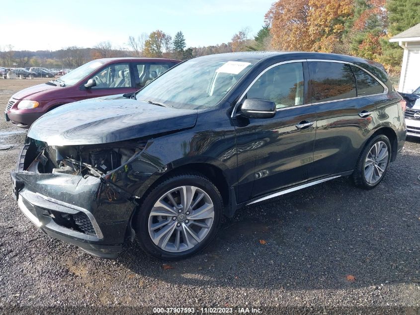 2017 Acura Mdx W/Technology Pkg VIN: 5J8YD4H58HL006316 Lot: 37907593