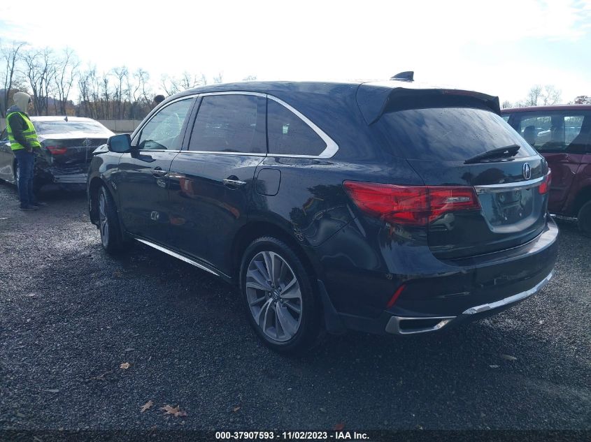 2017 Acura Mdx W/Technology Pkg VIN: 5J8YD4H58HL006316 Lot: 37907593