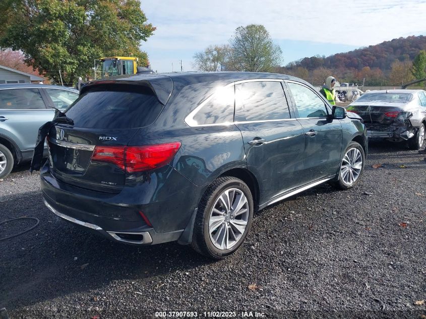 2017 Acura Mdx W/Technology Pkg VIN: 5J8YD4H58HL006316 Lot: 37907593