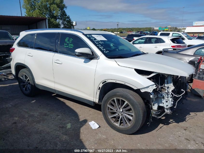 2019 Toyota Highlander Se/Xle VIN: 5TDKZRFH2KS336667 Lot: 37907667