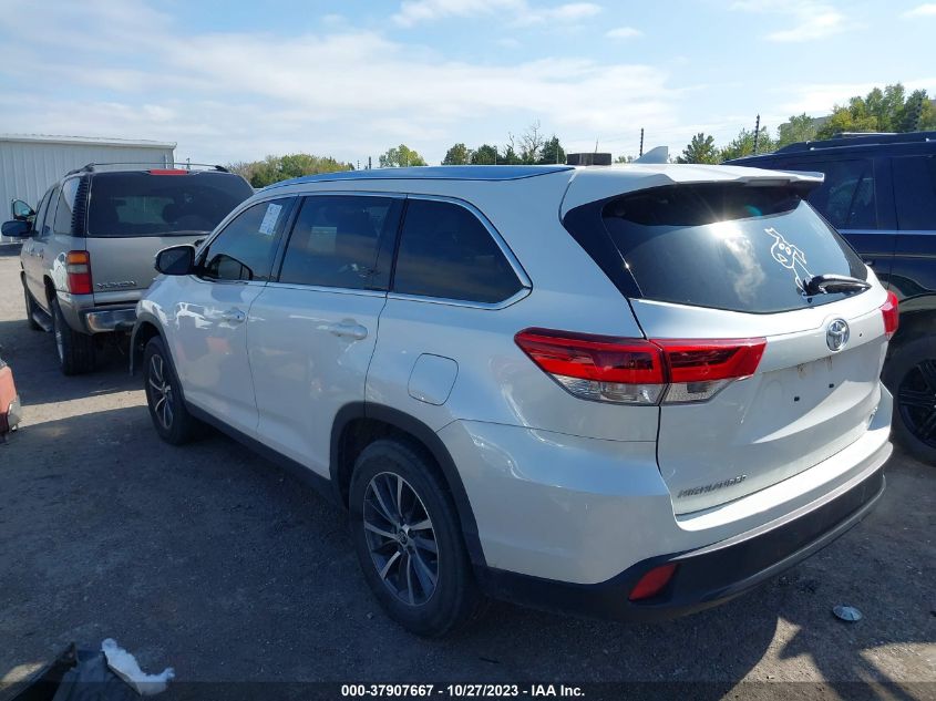 2019 Toyota Highlander Se/Xle VIN: 5TDKZRFH2KS336667 Lot: 37907667