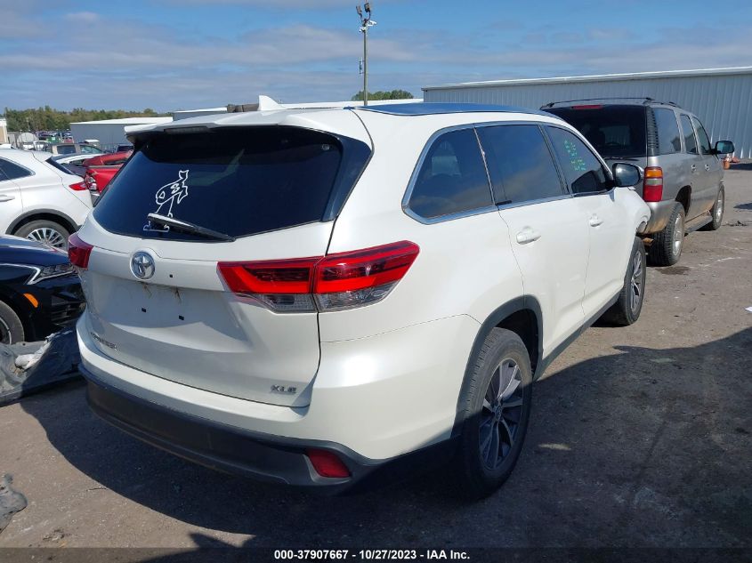 2019 Toyota Highlander Se/Xle VIN: 5TDKZRFH2KS336667 Lot: 37907667