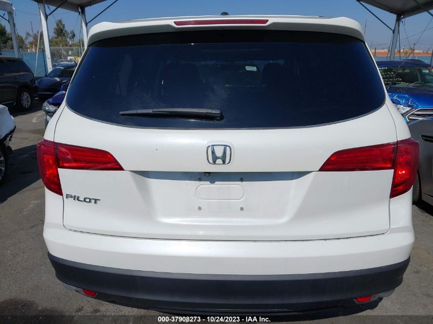 2017 Honda Pilot Ex-L VIN: 5FNYF5H57HB024579 Lot: 37908273