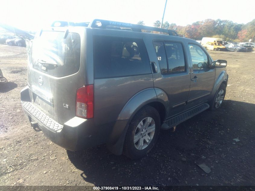 2007 Nissan Pathfinder Le VIN: 5N1AR18W07C619985 Lot: 37908419