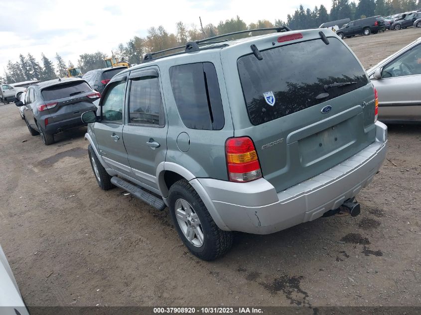 2006 Ford Escape Hybrid VIN: 1FMCU96H36KA20416 Lot: 37908920