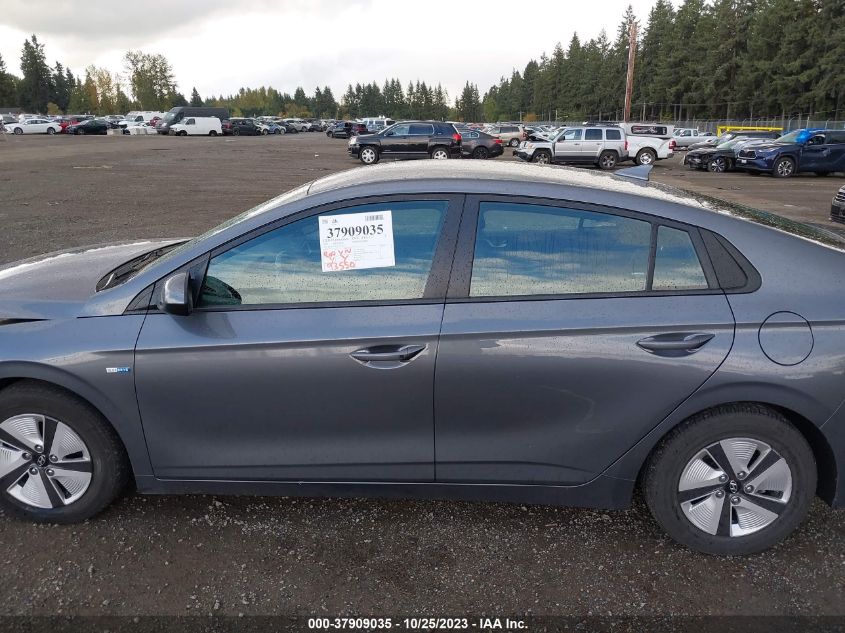 2019 Hyundai Ioniq Hybrid Blue VIN: KMHC65LC1KU173614 Lot: 37909035