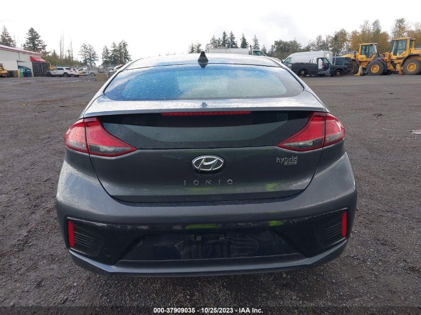 2019 Hyundai Ioniq Hybrid Blue VIN: KMHC65LC1KU173614 Lot: 37909035