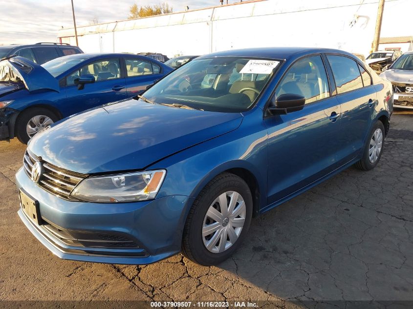 2015 Volkswagen Jetta Sedan 2.0L S VIN: 3VW2K7AJ5FM334918 Lot: 37909507