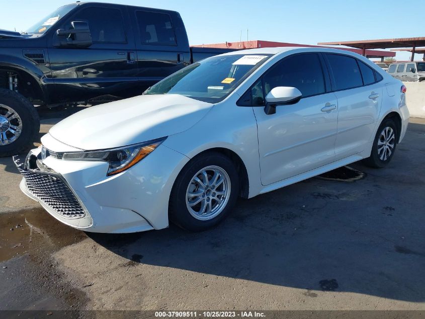 2022 Toyota Corolla Hybrid Le VIN: JTDEAMDE2N3007487 Lot: 37909511