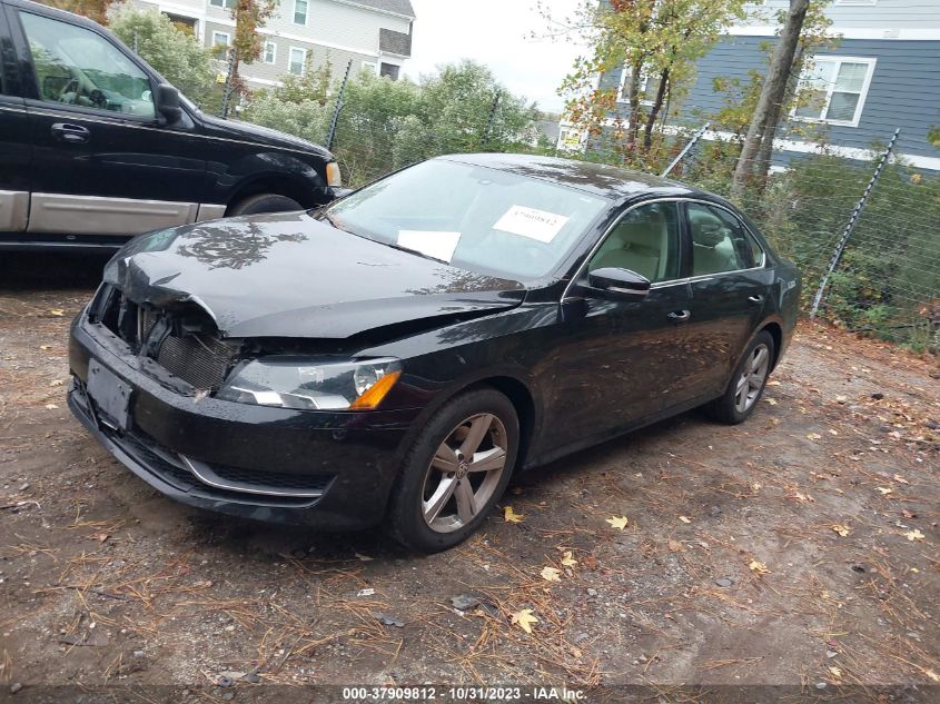 2013 Volkswagen Passat Se VIN: 1VWBP7A3XDC145442 Lot: 37909812