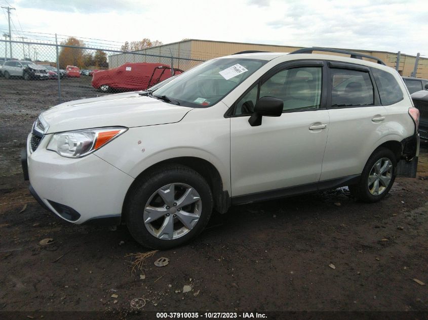 2016 Subaru Forester 2.5I VIN: JF2SJABC8GH508832 Lot: 37910035