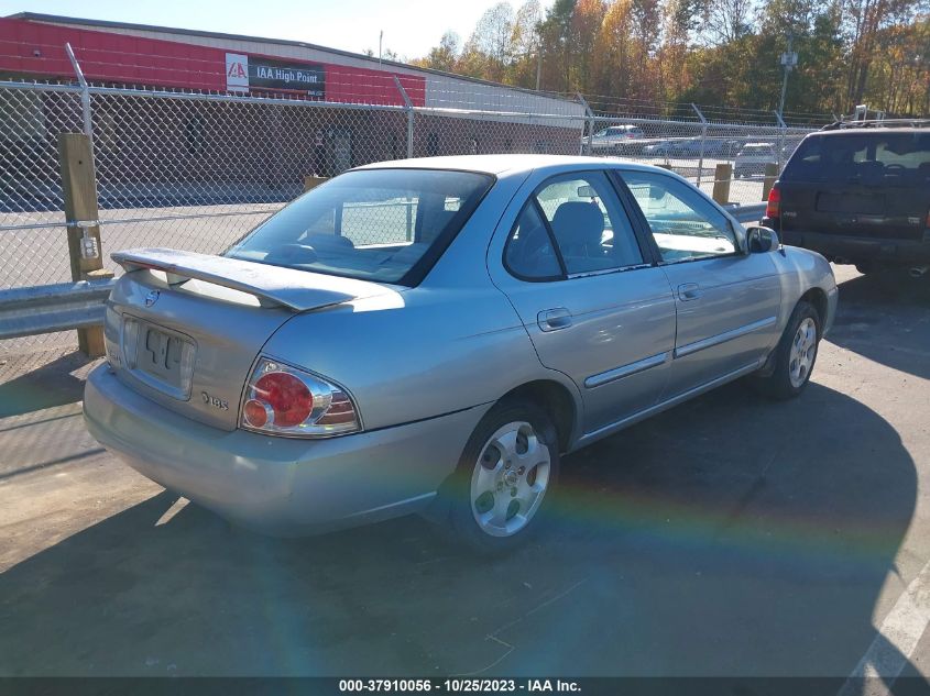 2004 Nissan Sentra S VIN: 3N1CB51D24L903526 Lot: 37910056