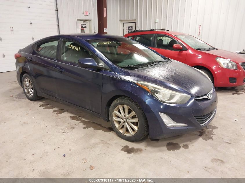 2014 Hyundai Elantra Se VIN: 5NPDH4AE2EH533215 Lot: 37910117